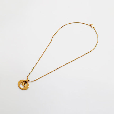 Christian Dior logo Necklace gold WS21898