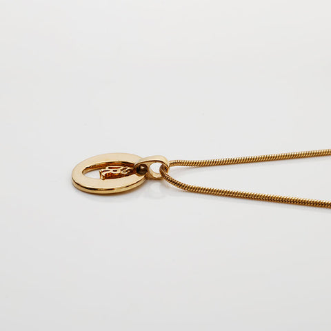 Christian Dior logo Necklace gold WS21898