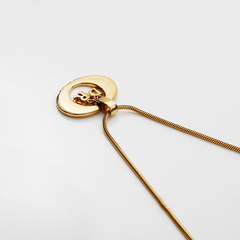 Christian Dior logo Necklace gold WS21898