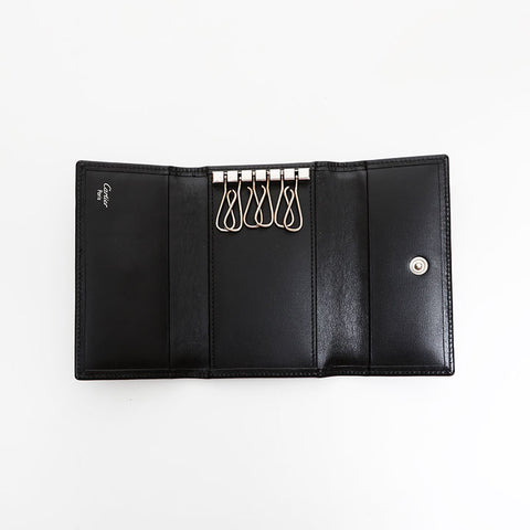 カルティエ CARTIER レザー パシャ キーケース ブラック WS21899