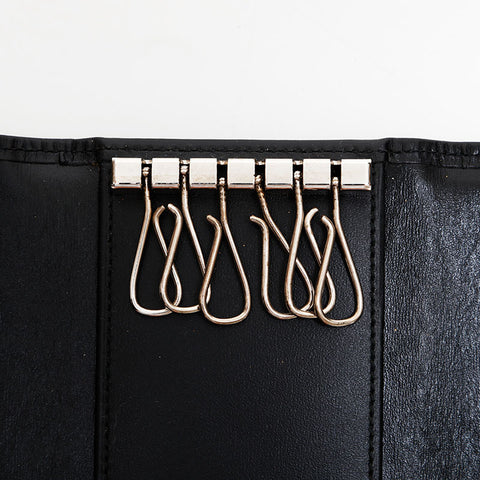 CARTIER Leather Pasha Key holder  black WS21899