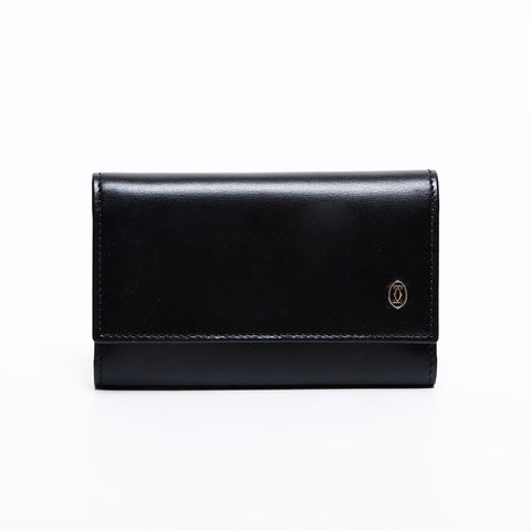 カルティエ CARTIER レザー パシャ キーケース ブラック WS21899