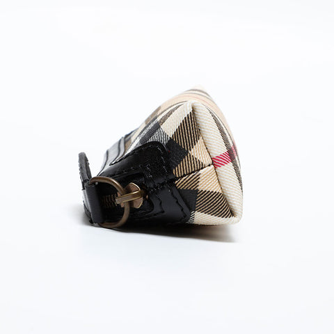 バーバリー BURBERRY チェック ポーチ PVC ベージュ WS21900