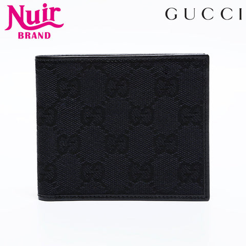 GUCCI GG canvas Bifold Wallet black WS21902