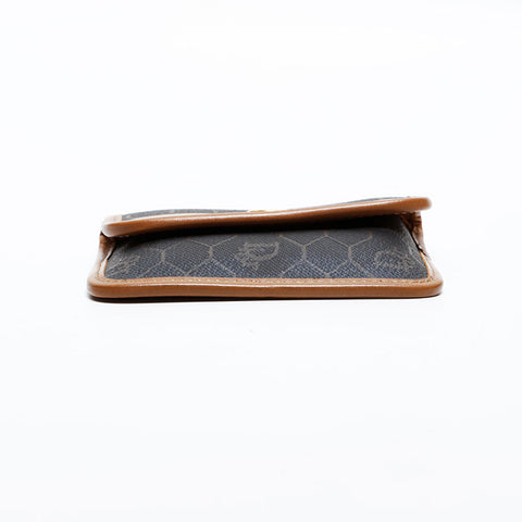 Christian Dior PVC Honeycomb Pattern Coin case black WS21904