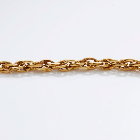 CHANEL Large COCO Mark Rhinestone Choker Necklace gold WS21906