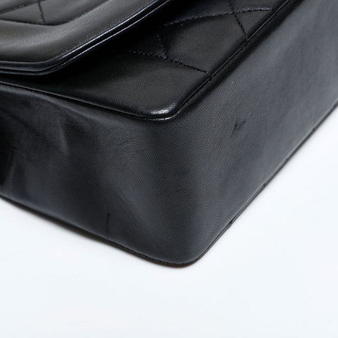 CHANEL No. 1 1989-1991 Diana 25 Matelasse Lambskin Shoulder Bag black WS21907