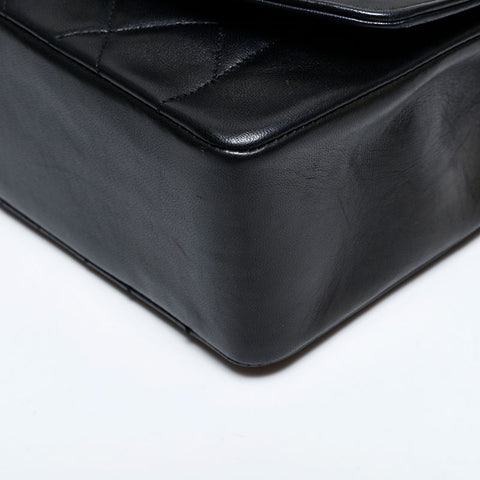 CHANEL No. 1 1989-1991 Diana 25 Matelasse Lambskin Shoulder Bag black WS21907