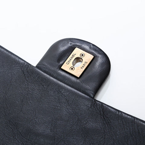 CHANEL 20 Series 2014-2015 Medal Coin Matelasse Chain Shoulder Bag black WS21908