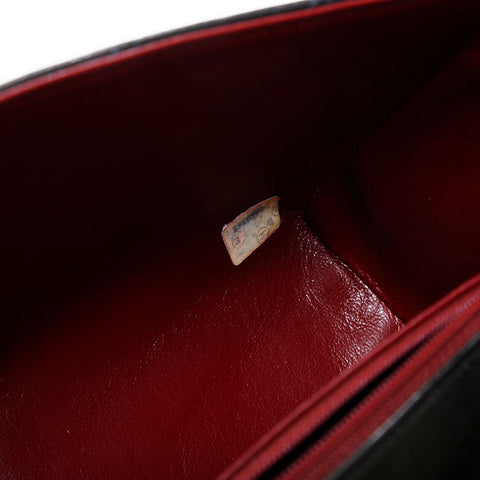 CHANEL No. 2 1991-1994 Lambskin COCO Mark Flap Matelasse Shoulder Bag black WS21909