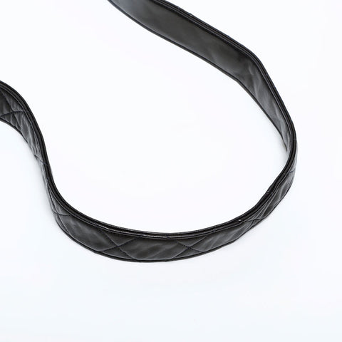 極美品 シャネル CHANEL 2番台 1991-1994 ラムスキン ココマーク フラップ マトラッセ ショルダーバッグ  ブラック WS21909