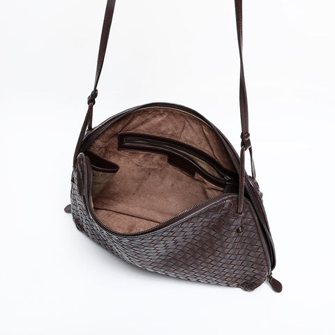 ボッテガヴェネタ BOTTEGAVENETA イントレチャート ショルダーバッグ ブラウン WS21914