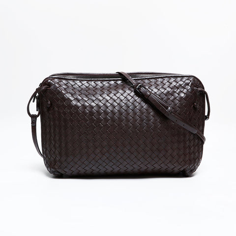 ボッテガヴェネタ BOTTEGAVENETA イントレチャート ショルダーバッグ ブラウン WS21914
