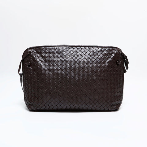 ボッテガヴェネタ BOTTEGAVENETA イントレチャート ショルダーバッグ ブラウン WS21914