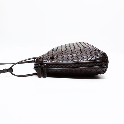 ボッテガヴェネタ BOTTEGAVENETA イントレチャート ショルダーバッグ ブラウン WS21914