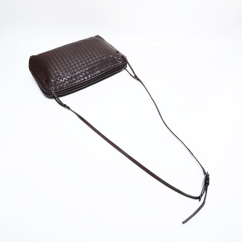 ボッテガヴェネタ BOTTEGAVENETA イントレチャート ショルダーバッグ ブラウン WS21914