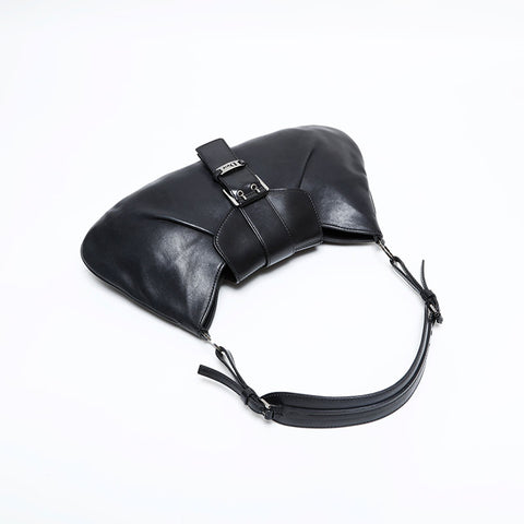 Christian Dior Leather Street Chic Shoulder Bag black WS21917