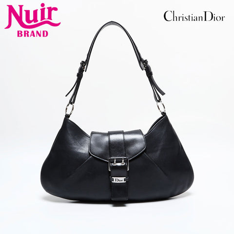 Christian Dior Leather Street Chic Shoulder Bag black WS21917