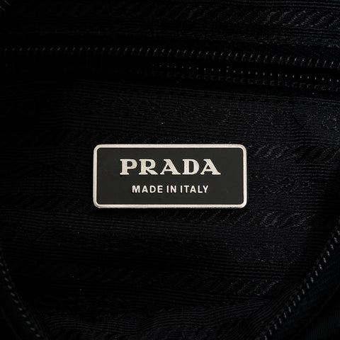 PRADA Nylon triangle logo Shoulder Bag black WS21918