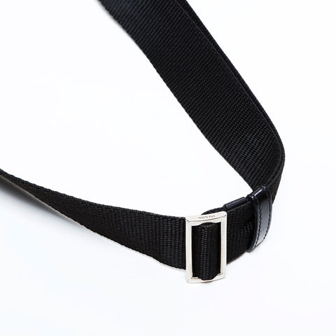 PRADA Nylon triangle logo Shoulder Bag black WS21918