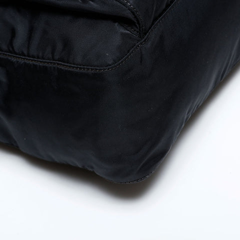 PRADA Nylon triangle logo Shoulder Bag black WS21918