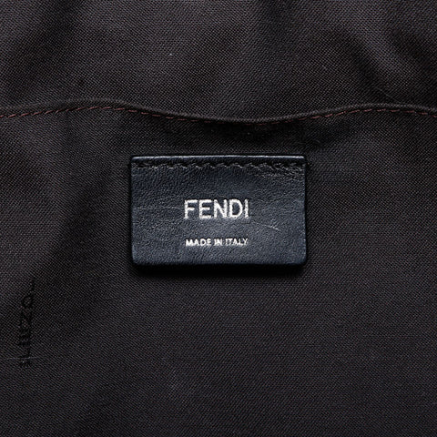 FENDI PVC Zucca briefcase business bag Handbag black WS21919