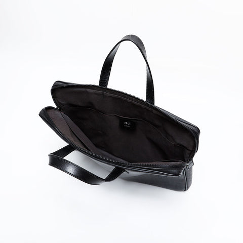 FENDI PVC Zucca briefcase business bag Handbag black WS21919