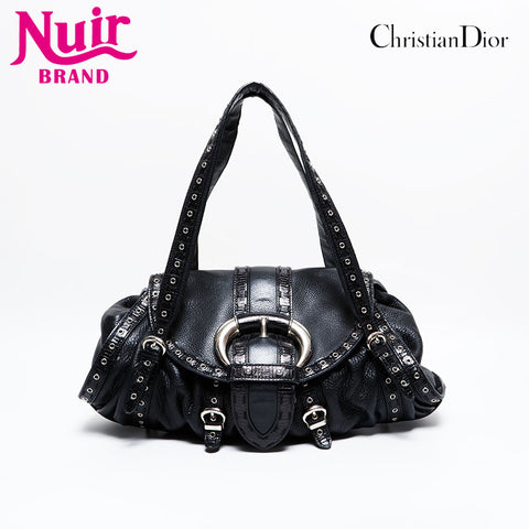 Christian Dior leather Handbag black WS21921