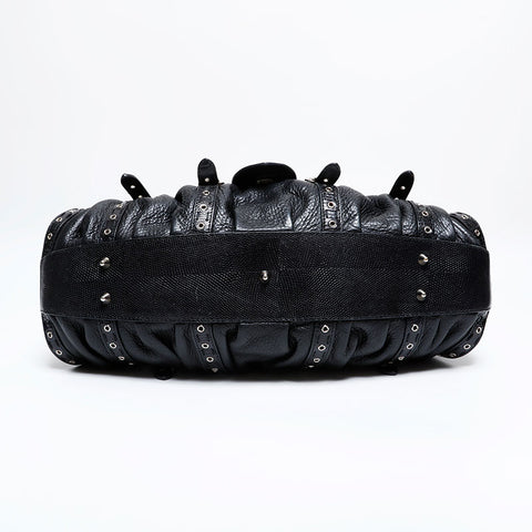 クリスチャンディオール Christian Dior レザー ハンドバッグ ブラック WS21921