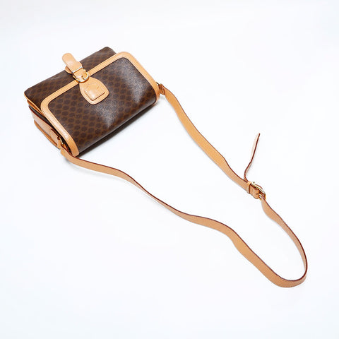 CELINE Macadam Shoulder Bag Brown WS21923