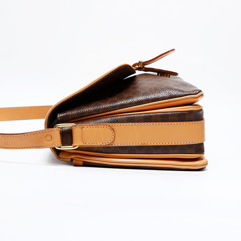 CELINE Macadam Shoulder Bag Brown WS21923