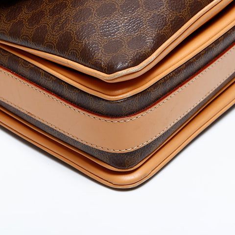 CELINE Macadam Shoulder Bag Brown WS21923