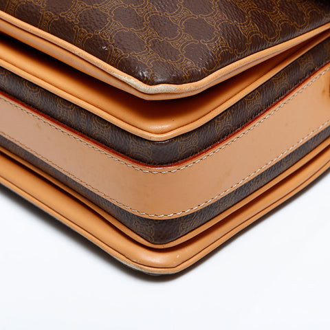CELINE Macadam Shoulder Bag Brown WS21923