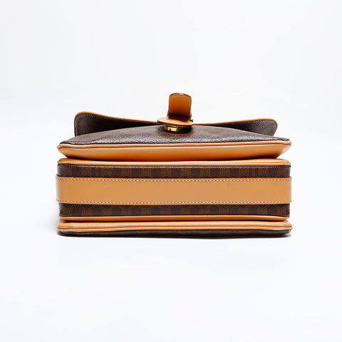 CELINE Macadam Shoulder Bag Brown WS21923