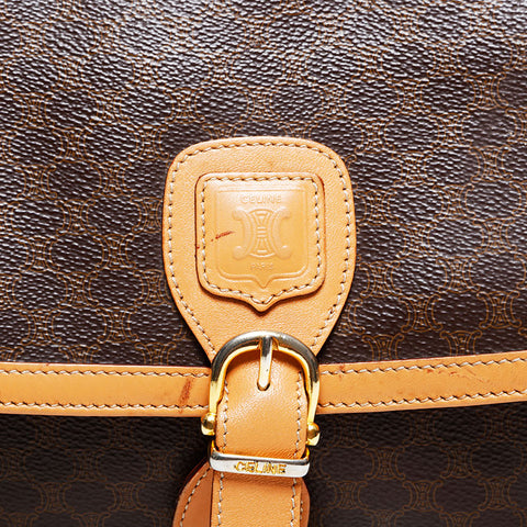 CELINE Macadam Shoulder Bag Brown WS21923