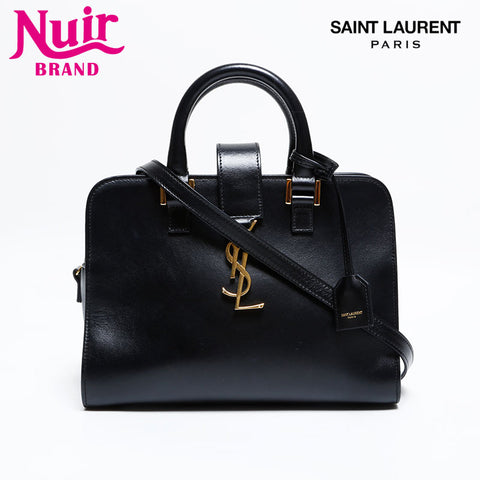 YVES SAINT LAURENT Baby Cabas 2way Leather Handbag black WS21925