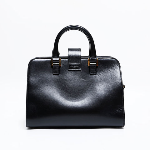 YVES SAINT LAURENT Baby Cabas 2way Leather Handbag black WS21925