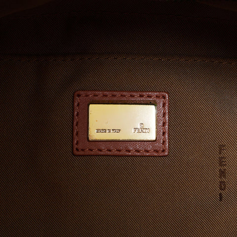 FENDI canvas zucca Tote Bag Brown WS21930