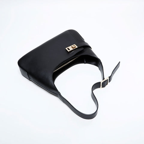 サルヴァトーレフェラガモ Salvatore Ferragamo レザー ガンチーニ ショルダーバッグ ブラック WS21937