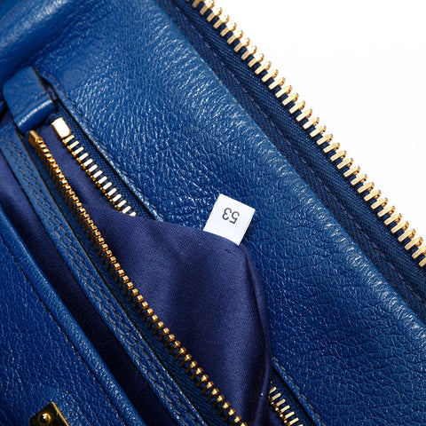 Miu Miu Leather 2way Handbag blue WS21938