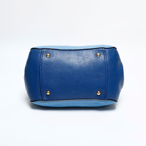 Miu Miu Leather 2way Handbag blue WS21938