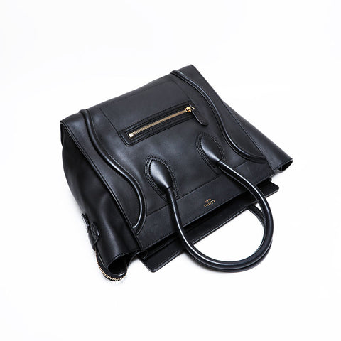 CELINE Luggage Leather Handbag black WS21939