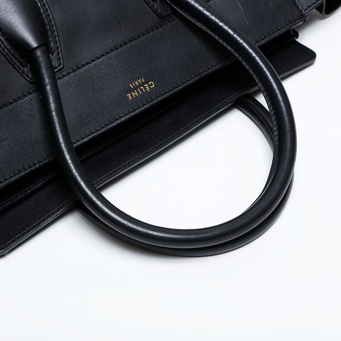 CELINE Luggage Leather Handbag black WS21939