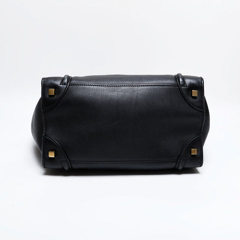 CELINE Luggage Leather Handbag black WS21939
