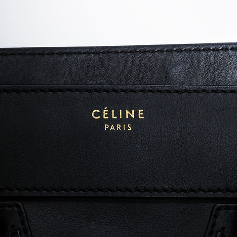 CELINE Luggage Leather Handbag black WS21939