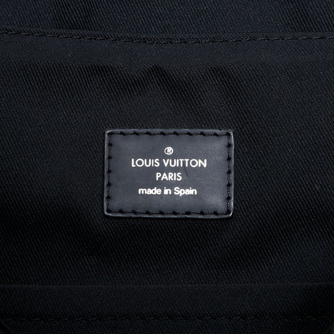 LOUIS VUITTON 2017 Monogram Eclipse District MM Shoulder Bag black WS21940