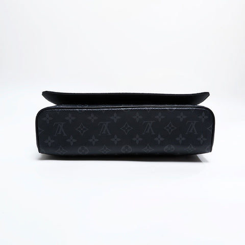 LOUIS VUITTON 2017 Monogram Eclipse District MM Shoulder Bag black WS21940