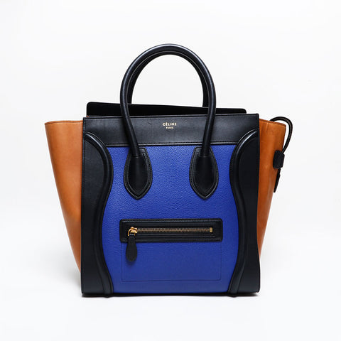 CELINE Phantom Leather Luggage Handbag multicolor WS21941