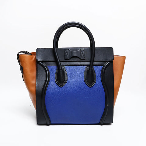 CELINE Phantom Leather Luggage Handbag multicolor WS21941