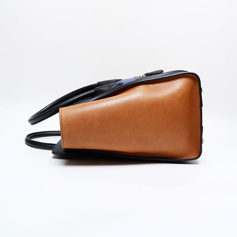 CELINE Phantom Leather Luggage Handbag multicolor WS21941